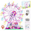 City Friends MOC Rotating Ferris Wheel Building Blocks Electric Bricks with Light Toys for Children Christmas Gifts