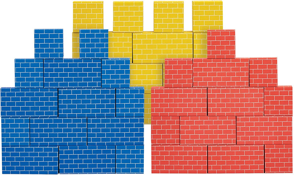 At Play Cardboard Building Blocks, 40 Pack, Large and Medium Cardboard Blocks