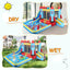 146''X 132'' X 82'' Inflatable Bounce Houses for Kids 3-10 with Blower Double Slide Climbing Wall and Ball Pit/Large Pool Outdoor/Indoor Bouncy House, PVC, Child, Teen, Toddler