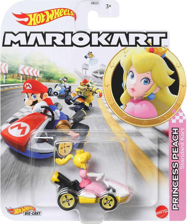 Hot Wheels Mario Kart Collection of 1:64 Scale Die-Cast Replica Vehicles, Toy Collectibles