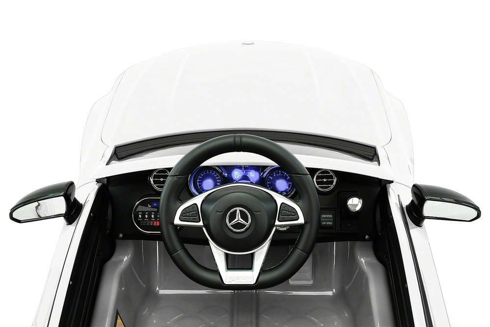 12V Mercedes C63S AMG Ride-On R/C Remote Leather Seats MP3 LED Wheels