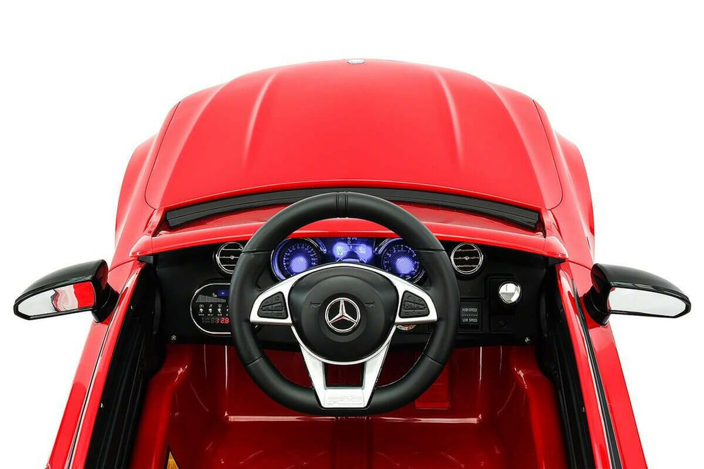12V Mercedes C63S AMG Ride-On R/C Remote Leather Seats MP3 LED Wheels