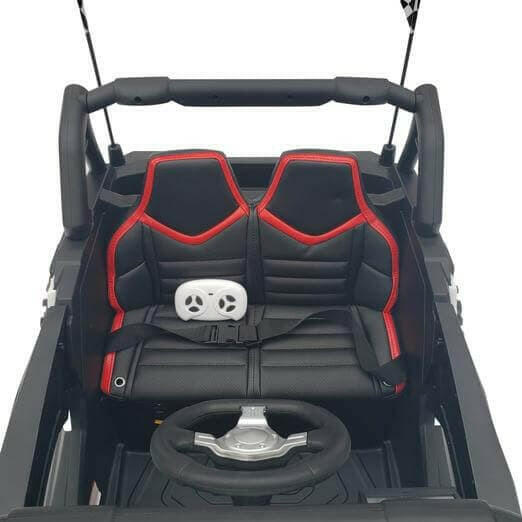 24V Buggy Blaster UTV Ride On Parental Remote Leather Seats MP4 LED Lights