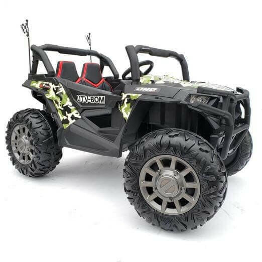 24V Buggy Blaster UTV Ride On Parental Remote Leather Seats MP4 LED Lights