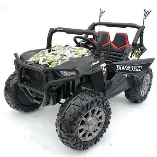 24V Buggy Blaster UTV Ride On Parental Remote Leather Seats MP4 LED Lights