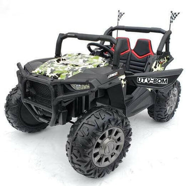 24V Buggy Blaster UTV Ride On Parental Remote Leather Seats MP4 LED Lights