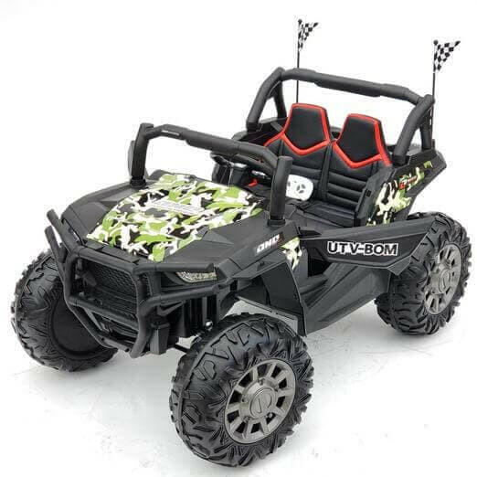 24V Buggy Blaster UTV Ride On Parental Remote Leather Seats MP4 LED Lights