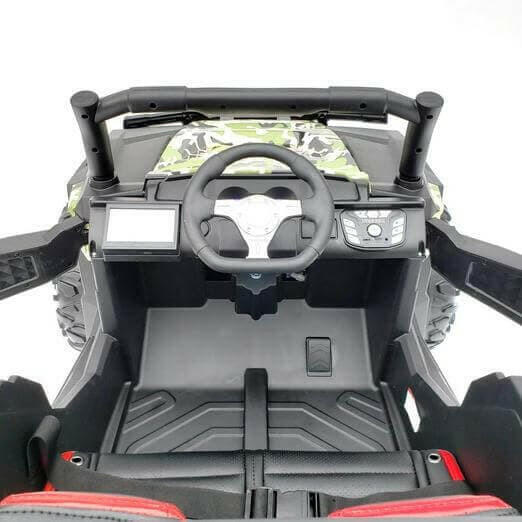 24V Buggy Blaster UTV Ride On Parental Remote Leather Seats MP4 LED Lights