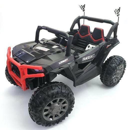 24V Buggy Blaster UTV Ride On Parental Remote Leather Seats MP4 LED Lights