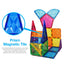 Picassotiles Magnetic Tiles for Kids – 41PCS STEM Construction Building Blocks Educational Toy Set