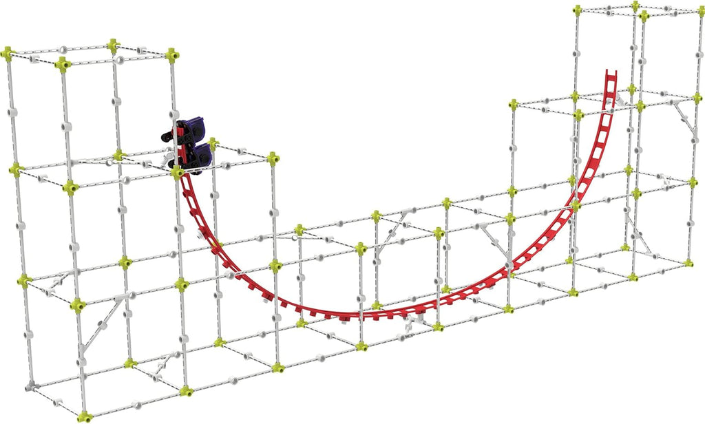 Roller Coaster Engineering STEM Kit | Design, Build, Experiment W/ Working Roller Coaster Models | Explore Physics, Forces, Motion, Energy, Velocity & More | Solve Building Challenges