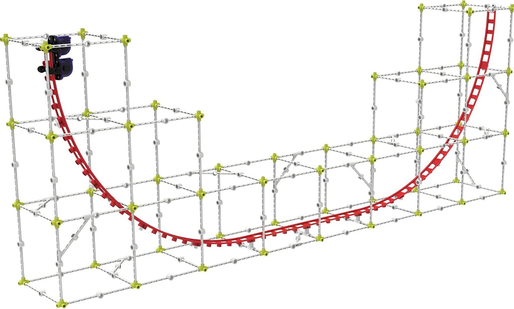 Roller Coaster Engineering STEM Kit | Design, Build, Experiment W/ Working Roller Coaster Models | Explore Physics, Forces, Motion, Energy, Velocity & More | Solve Building Challenges