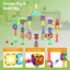 Picassotiles Marble Run Magnetic Tiles for Kids – 200PCS STEM Educational Construction Building Blocks Race Track Toy Set