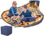 Toy Storage Basket and Play Mat - Extra Large - 13.5'' Cubic Toy Quick Storage Bag with Zipper Lid and Inner Structure, Premium Oxford Toy Storage Organizer for Kids