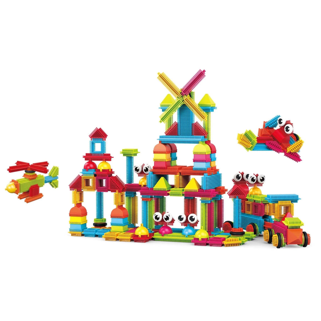 Picassotiles 240PCS Hedgehog Interlocking 3D Building Blocks, STEAM Educational Construction Playset, Creative Sensory Toy Gift for Kids Ages 3+