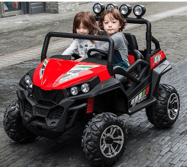24V All Terrain Max Ride On Buggy 2-Seater Parental Remote MP3 LED Lights