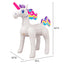 Inflatable Unicorn Sprinkler White 5 Feet Outdoor Kids Water Fun, Stationary Sprinkler Head, Ages 3+, Unisex
