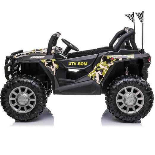 24V Buggy Blaster UTV Ride On Parental Remote Leather Seats MP4 LED Lights