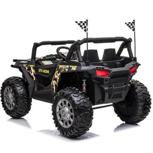 24V Buggy Blaster UTV Ride On Parental Remote Leather Seats MP4 LED Lights