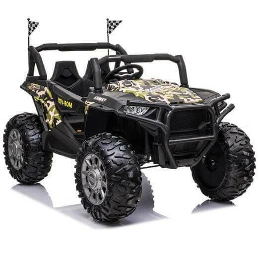 24V Buggy Blaster UTV Ride On Parental Remote Leather Seats MP4 LED Lights