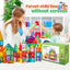 Magnetic Tiles for Kids,Educational Magnetic Building Blocks for Boys Girls, STEM Preschool Kidergarten Learning Toys