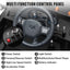 Dodge RAM 2500 Ride on Car for Kids, 12V Powered Ride on Toy with Remote Control, Rear Wheel Suspension, 5 Point Safety Harness, Bluetooth, LED Lights, Electric Vehicles for 3-6 Year Boys, Black