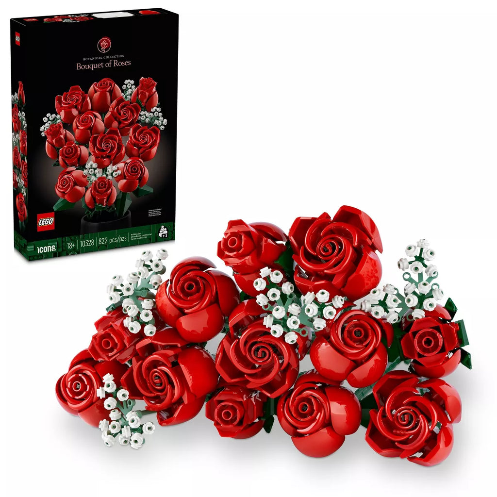 LEGO Icons Bouquet of Roses, Flower Build and Display Set - Mother'S Day Gift - 10328