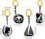 Baby Hanging Rattle Toys, 4 Pack Black and White Car Seat Baby Toys Soft Squeaky Stroller Toy for Babies Montessori Sensory Toy 0-12 Months for Newborn Infant, White and Black
