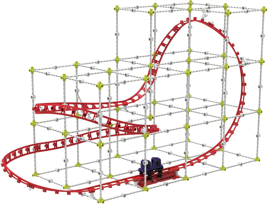 Roller Coaster Engineering STEM Kit | Design, Build, Experiment W/ Working Roller Coaster Models | Explore Physics, Forces, Motion, Energy, Velocity & More | Solve Building Challenges