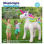 Inflatable Unicorn Sprinkler White 5 Feet Outdoor Kids Water Fun, Stationary Sprinkler Head, Ages 3+, Unisex