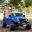 12V Jeep Ride On Truck Leather Seats Bluetooth MP3 LED Wheels