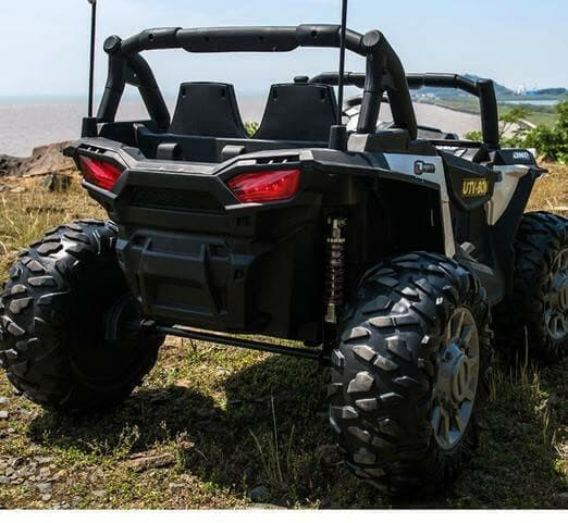 24V Buggy Blaster UTV Ride On Parental Remote Leather Seats MP4 LED Lights