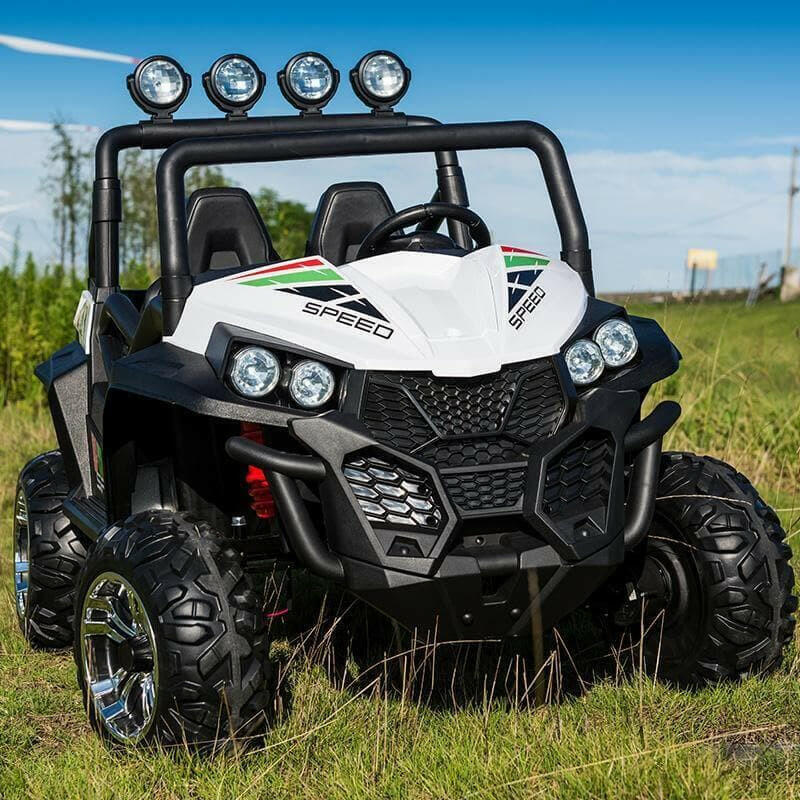 24V All Terrain Max Ride On Buggy 2-Seater Parental Remote MP3 LED Lights
