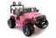 24V Jeep Ride On Parental Remote Leather Seats Bluetooth MP3 LED