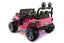 12V Jeep Ride On Truck Leather Seats Bluetooth MP3 LED Wheels