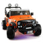 12V Jeep Ride On Truck Leather Seats Bluetooth MP3 LED Wheels