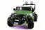 12V Jeep Ride On Truck Leather Seats Bluetooth MP3 LED Wheels