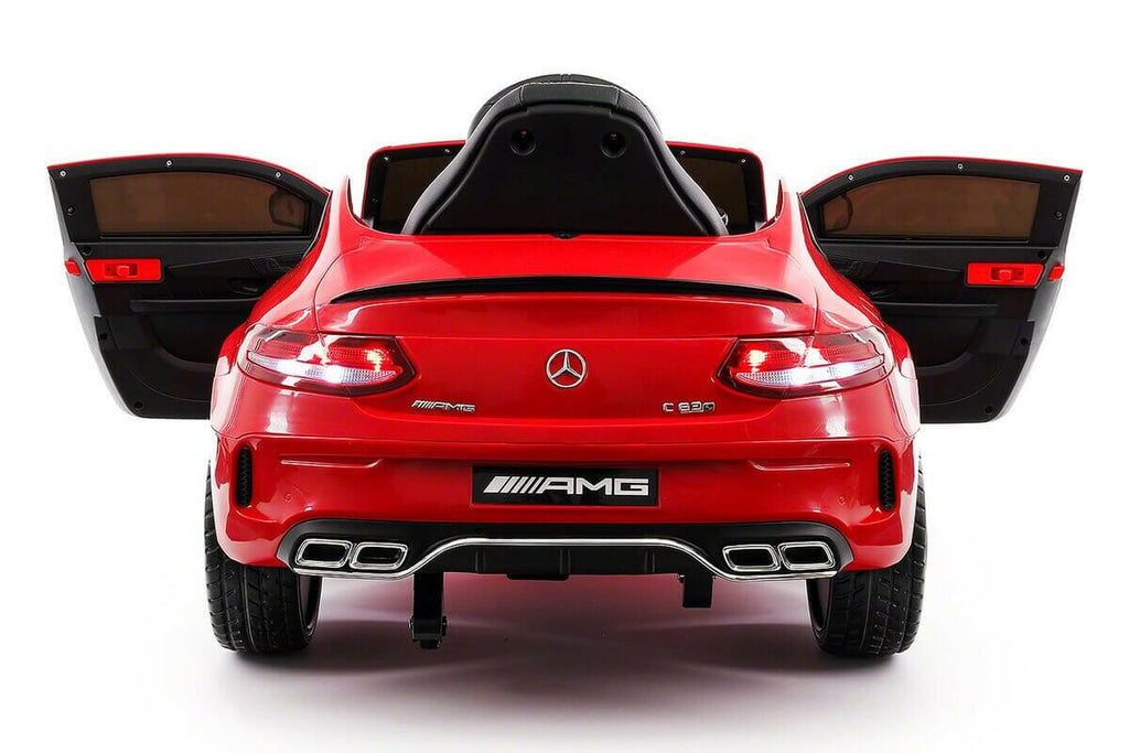 12V Mercedes C63S AMG Ride-On R/C Remote Leather Seats MP3 LED Wheels