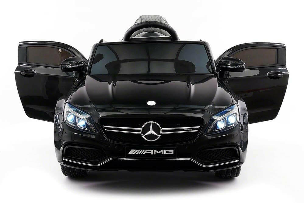 12V Mercedes C63S AMG Ride-On R/C Remote Leather Seats MP3 LED Wheels