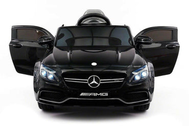 12V Mercedes C63S AMG Ride-On R/C Remote Leather Seats MP3 LED Wheels
