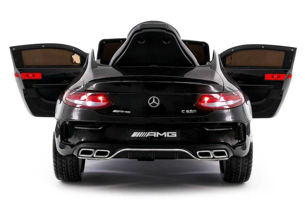 12V Mercedes C63S AMG Ride-On R/C Remote Leather Seats MP3 LED Wheels