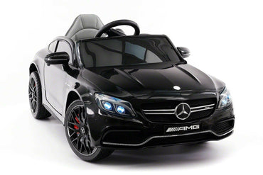 12V Mercedes C63S AMG Ride-On R/C Remote Leather Seats MP3 LED Wheels