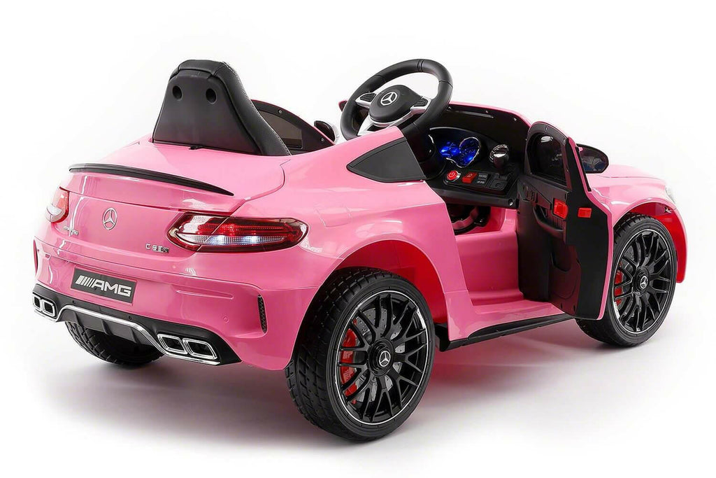 12V Mercedes C63S AMG Ride-On R/C Remote Leather Seats MP3 LED Wheels