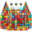 Magnetic Tiles for Kids,Educational Magnetic Building Blocks for Boys Girls, STEM Preschool Kidergarten Learning Toys