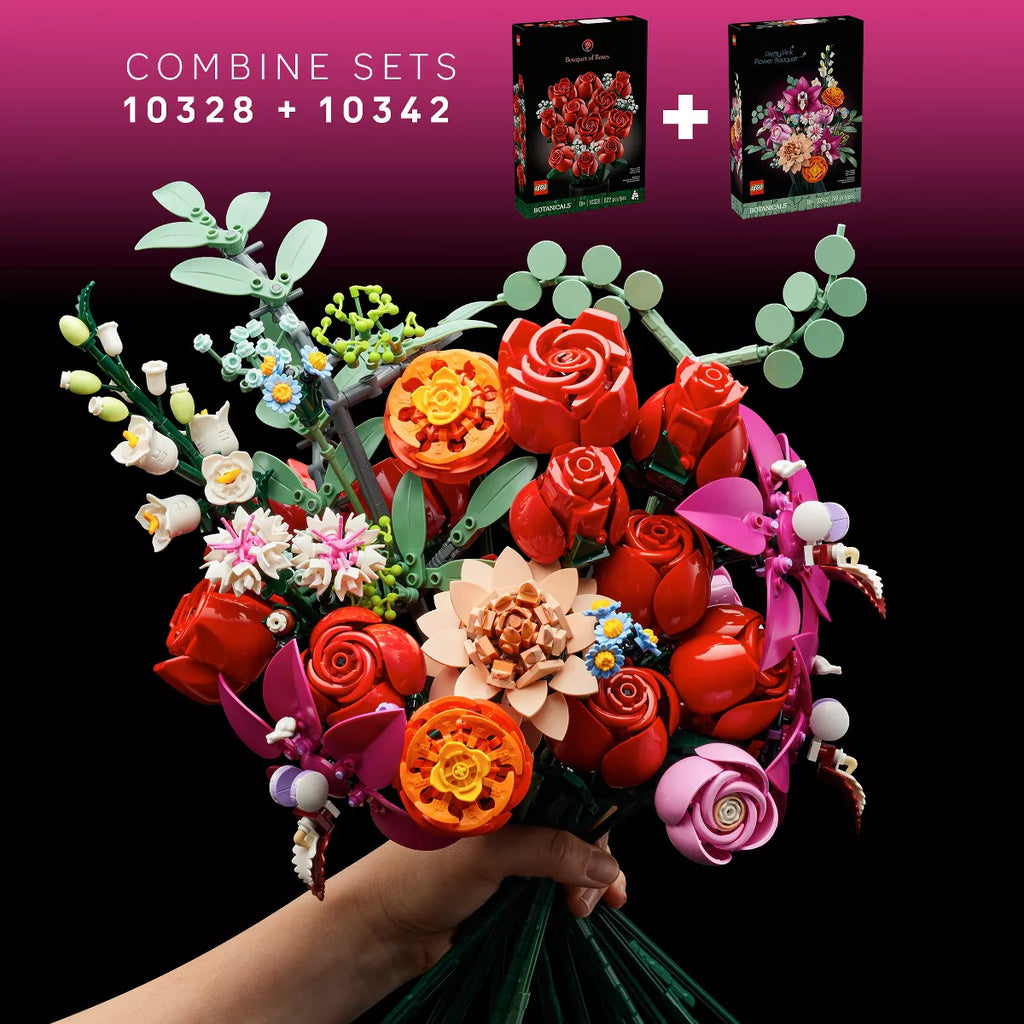 LEGO Icons Bouquet of Roses, Flower Build and Display Set - Mother'S Day Gift - 10328