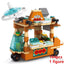 DIY Architecture Ice Cream Car Store Street View Food Building Blocks Kit Girls Bricks Classic Movie Model Toys