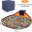 Toy Storage Basket and Play Mat - Extra Large - 13.5'' Cubic Toy Quick Storage Bag with Zipper Lid and Inner Structure, Premium Oxford Toy Storage Organizer for Kids