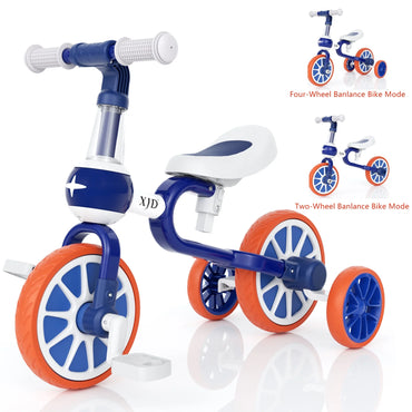 3-In-1 Toddler Tricycle for 1-5 Years Old Boys Girls Toddler Bike Kids Trikes for Balance Training Baby Bike Infant Trike