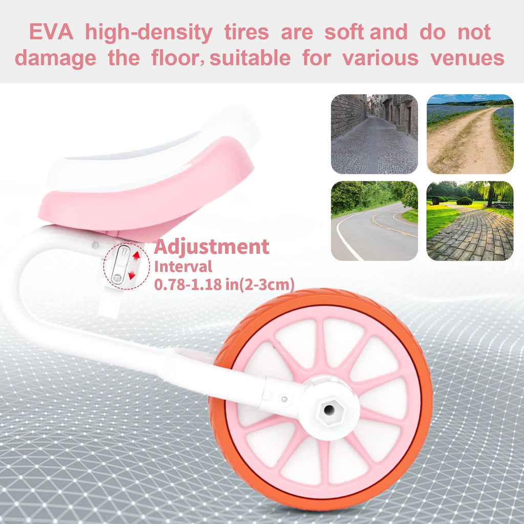 3-In-1 Toddler Tricycle for 1-5 Years Old Boys Girls Toddler Bike Kids Trikes for Balance Training Baby Bike Infant Trike