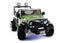 12V Jeep Ride On Truck Leather Seats Bluetooth MP3 LED Wheels